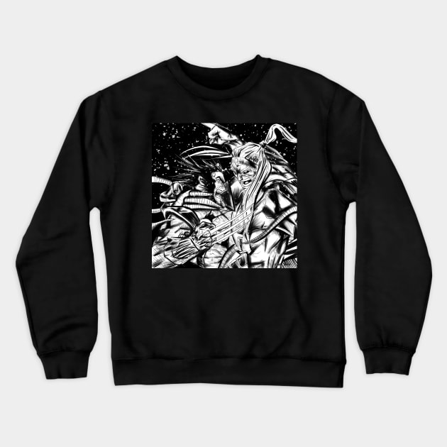 classic wolverine vs omega red Crewneck Sweatshirt by jorge_lebeau